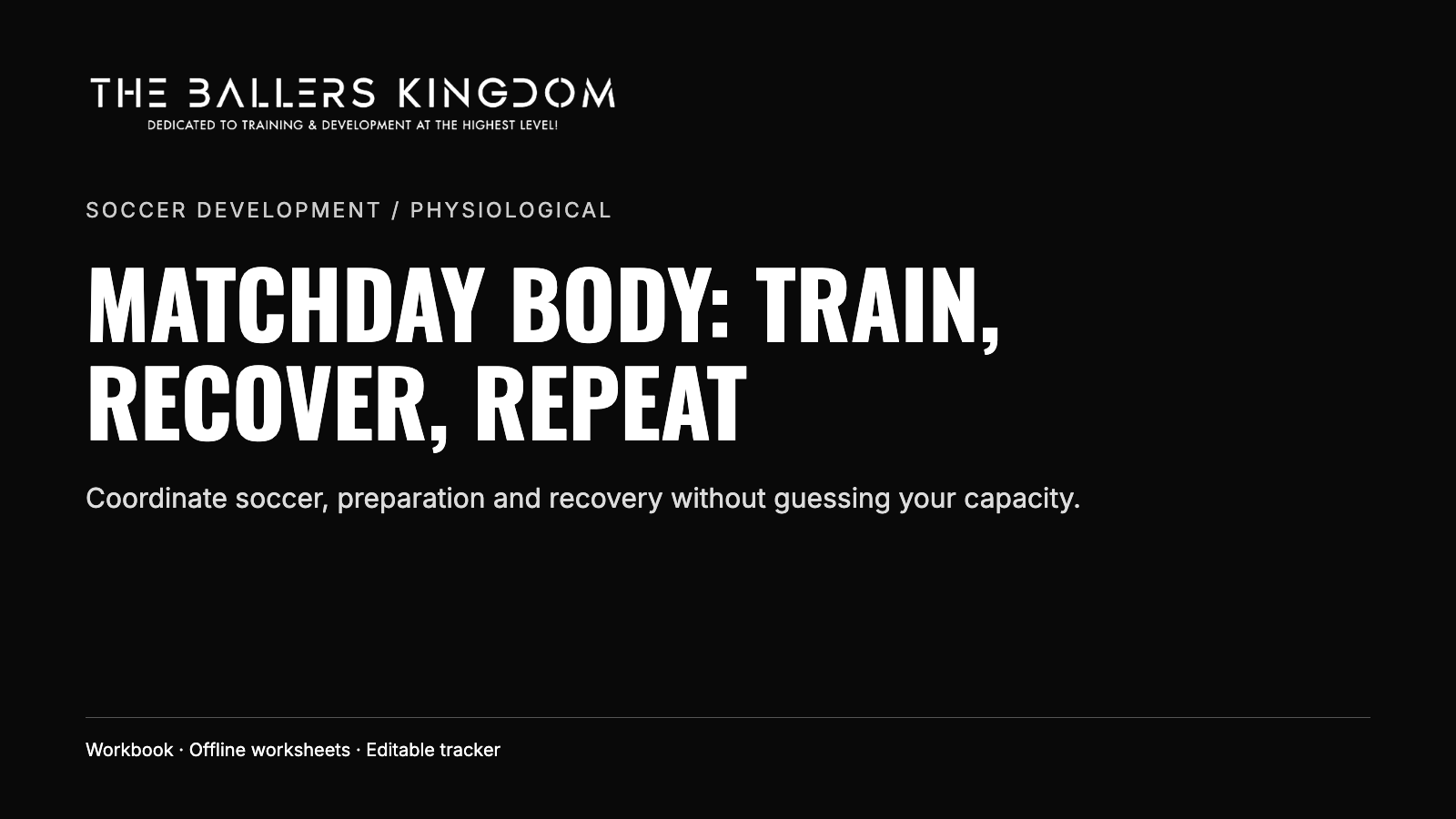 Matchday Body: Train, Recover, Repeat cover