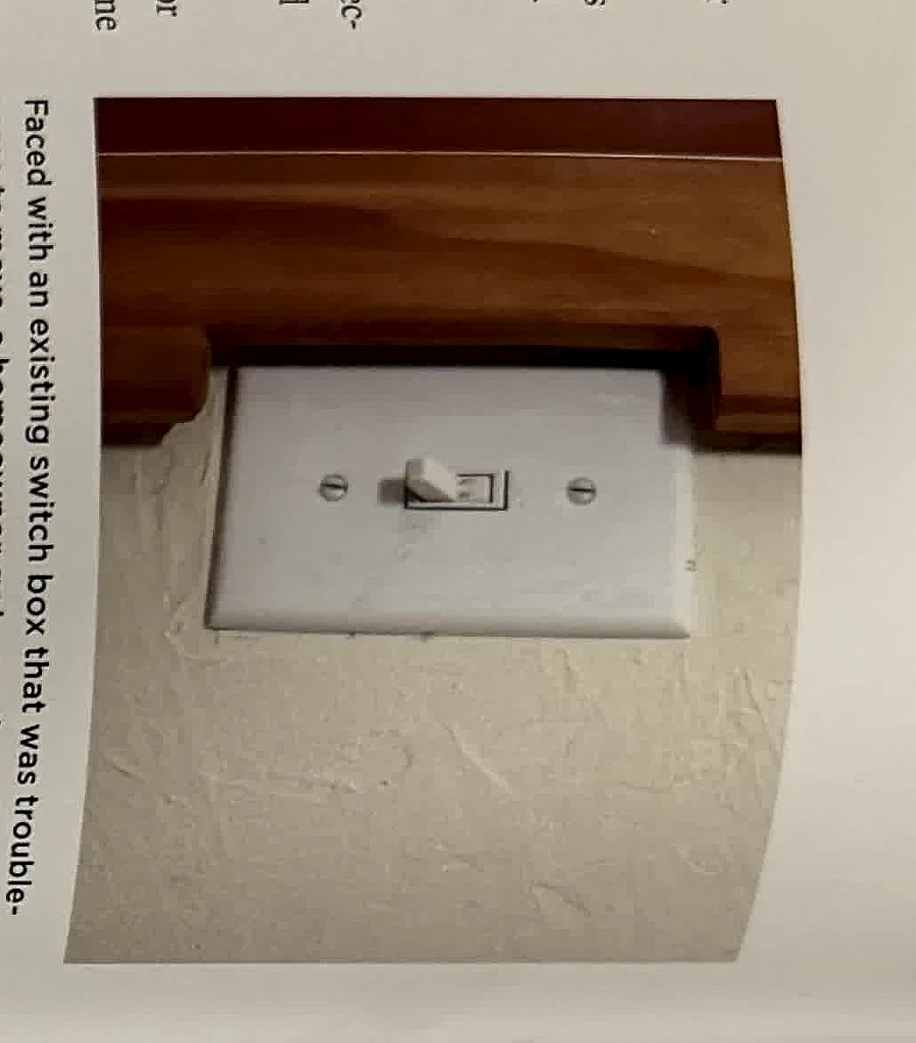 A cropped textbook photo of a wall switch or electrical control.